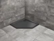Душовий піддон Doros PT 80x80 Stone чорний SDRPT8080-01-54S (TM Radaway) - изображение 1