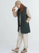 Теплый жилет пуховый удлиненный женский Uniqlo 254878028 S Зеленый (1159798818) - изображение 3