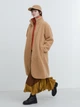 Пальто осеннее длинное женское Uniqlo 393608141 XS Коричневое (1159798816) - изображение 3