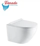 Комплект подвесного унитаза с крышкой Koller Pool Round Smart Tornado 3.0 и инсталляции Koller Pool AQUA Trend с клавишей AQUA M 3в1 polished aluminum (RN-0490-RQ3/2392510056/2302510756) - изображение 2
