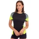 Футболка женская спортивная для фитнеса Zelart Sport Team 7320 размер S (155-160см) Black-Neon Green - изображение 1