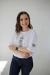 Жіноча футболка оверсайз Koala Fashion Вишиванка S білий - зображення 4