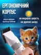 Машинка для стрижки животных аккумуляторная профессиональная тихая Geemy триммер для груминга для кошек 4 насадки набор для собак йорка - изображение 2