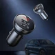 Автомобильное зарядное устройство BASEUS Digital Display Dual USB (2USB, 4.8A, 24W). Grey - изображение 7