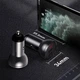 Автомобильное зарядное устройство BASEUS Digital Display Dual USB (2USB, 4.8A, 24W). Grey - изображение 8