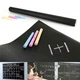 Доска наклейка для рисования мелом грифельная Black Board Sticker H&F Office меловой стикер пленка 200х45 см + 5 мел детский GS-0668 - изображение 2