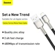 Кабель Baseus USB - Lightning 2м Cafule Metal Black (CALJK-B01) - изображение 3