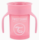 Чашка-непроливайка Twistshake 360 Cup Pastel Pink 6 м + 230 мл (7350083129284) - зображення 1