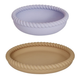 Zestaw naczyń silikonowych Oyoy Mini Mellow Plate and Bowl Light Rubber/Lavender 2 szt (5712195059200) - obraz 1