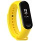 Силиконовый ремешок MRK для фитнес браслета Xiaomi Mi Band 4/3 Жёлтый с металлической кнопкой (mrk51230004) - изображение 5