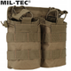 Подсумок для магазина двойной Темный Койот Mil-Tec MAG.BAG OPEN TOP DOUBLE DARK COYOTE (13497019) - изображение 5