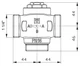Клапан триходовий антиконденсат Heiz Teplomix 55-63C DN25 (1776613) - изображение 2
