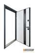 Двері ABWEHR 506 Nordi Glass вуличні (860х2050 антрацит RAL 7021 Антрацит/Vinorit біла). Праві. - изображение 5