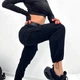 Женские вельветовые брюки карго с накладными карманами GF01710 цвет черный, размер 50/52 - изображение 5