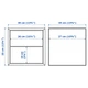 Навесной шкаф с 2 ящиками IKEA ЭКЕТ, темно-серый, 35x35x35 см, 393.293.84 - изображение 10