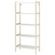Відкрита шафа для книг IKEA EKENABBEN, осика, білий, 70х34х154 см, 804.878.13 - изображение 1