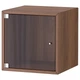 Настенный шкаф IKEA ЭКЕТ, застеклить дверь, коричневый орех, 35x35x35 см, 795.330.19 - изображение 9