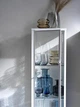 Шафа зі скляними дверцятами IKEA BAGGEBO БАГГЕБО, метал, білий, 34x30x116 см, 805.029.98 - зображення 3