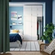 Гардероб с 9 дверями IKEA ОПХУС, белый, Фоннес белый, 140x57x261 см, 694.243.32 - изображение 2