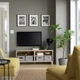 Тумба под ТВ IKEA БЕСТО, имитация беленого дуба, 120x40x48 см, 090.612.30 - изображение 2