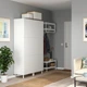 Гардероб с 6 дверями IKEA ОПХУС, белый, Фоннес белый, 120x42x191 см, 493.879.91 - изображение 2