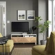 Тумба для телевізора з шухлядами IKEA BESTÅ БЕСТО, білий, HEDEVIKEN ХЕДЕВІКЕН, жерстяний шпон дуб, 120х42х48 - изображение 7