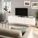 Тумба під ТВ IKEA БЕСТО, з дверцятами, білий, Лаппвікен білий, 180x42x38 см, 893.306.91 - зображення 5