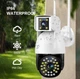 Камера ip видеонаблюдения уличная двойная поворотная Dual Camera P12 WI-FI IP V380PRO 00876088 - изображение 1