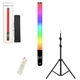 Світлодіодна лампа меч RGB Light Stick з пультом та штативом 2м різнокольорова палиця для фото та відео - зображення 10