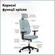 Крісло Mealux Leo Air Grey / Blue (арт.Y-543 KBGL) Сіро - блакитне - изображение 3