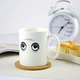 Чашка хамелеон для кофе Wake Up термочашка с рисунком с приколом Белая - изображение 2