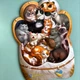 Деревянный пазл-вкладыш "Котики-муркотики" Ubumblebees (ПСФ133) PSF133 - изображение 6