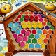 Деревянный пазл-вкладыш "Веселые пчелки" Ubumblebees (ПСД165) PSD165 сортер-тетрис - изображение 2