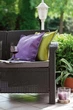 Диван для саду і тераси Keter Corfu Love Seat Max коричневий 258947 - зображення 4