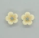 Серьги детские клипсы для ушей без пробивания уха Liresmina Jewelry "Цветочное Великолепие" бежевые - изображение 2