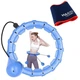 Комплект хулахуп з обтяжувачем Hoola Hoop Massager Синій та пояс для схуднення Vulkan Вулкан Extra Long (3000151-TOP-2) - зображення 1