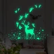 Фосфорные наклейки на стену в детскую "Fairy deer" - светящиеся, люминесцентные олень, феи и звёзды, 97 шт. (700006) - изображение 1