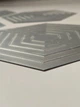 Зеркальная наклейка на стену "Hexagon" - акриловая панель для декора интерьера, самоклеящаяся, 24 шт, серебро (710035) - изображение 7