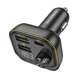Автомобильный FM-трансмиттер модулятор с быстрой зарядкой BOROFONE BC54 |PD30W+QC3.0| Черный - изображение 5