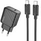 Зарядное устройство с быстрой зарядкой + кабель Type-C HOCO CS22A |PD30W/Type-C| Черный - изображение 1