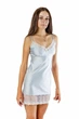 Нічна сорочка жіноча з мікрофібри та мережива Felisiya Lingerie Блакитний 143-051S - зображення 7