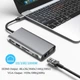 Адаптер-Хвб Type-C на HDMI USB 3.0 LAN VGA PD 87W для MacBook Apple (TypeC-HUB-PD-1Gb) - зображення 3