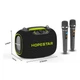 Портативная беспроводная Bluetooth колонка Hopestar Party Box с 2 Микрофоном Караоке |120Вт, Bluetooth| Черный - изображение 4