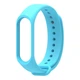 Силиконовый ремешок MRK для фитнес браслета Xiaomi Mi Band 4/3 мятно-голубой (31) с металлической кнопкой (mrk2044) - изображение 2