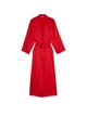 Атласний довгий халат Victoria's Secret Satin Long Robe M/L Червоний - зображення 3