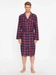 Emporio Armani халат чоловічий фланель у клітинку розмір XL 111910-3F599 - зображення 1
