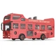 Інтерактивний конструктор Автобус A-Toys YW 9099 B зі звуковими ефектами, підсвічуванням салону, деталями, що рухаються, Червоний Від 3 років - зображення 1