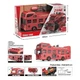 Інтерактивний конструктор Автобус A-Toys YW 9099 B зі звуковими ефектами, підсвічуванням салону, деталями, що рухаються, Червоний Від 3 років - зображення 2