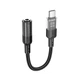 Aux Type-C переходник Hoco LS37 Digital Audio Converter USB-C to 3.5mm Female Черный - изображение 3