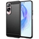 Силиконовый (TPU) чехол UniCase Carbon для Honor 90 Lite - Black - изображение 1